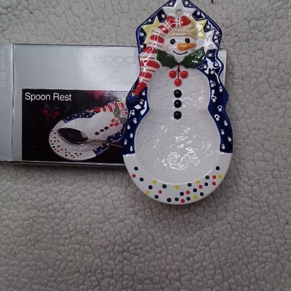 Holiday spoon rest